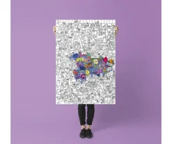 Omy Póster XL Kitty Para Colorear^Niños Manualidades Para Niños