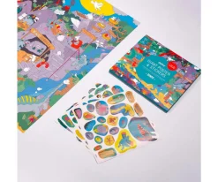 Niños Omy Póster XL + Pegatinas Dinos