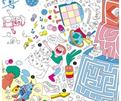 Niños Omy Póster XL Games + Lápiz de Colores