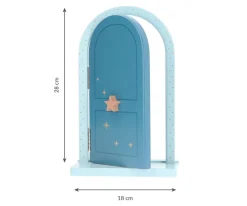 Monnëka Puerta y Buzón Mágicos con Complementos Azul Personalizable^ Adornos Y Decoración Navidad