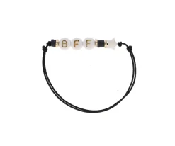 Emolo Pulsera 3 Iniciales Personalizada Negra^ Pulseras Con Nombre
