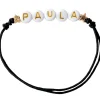 Emolo Pulsera Estrellas Doradas Personalizada Negro^ Pulseras Con Nombre