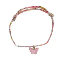 Le Petit Lien de Paris Pulsera Mariposa Rosa