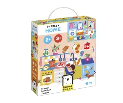Niños Banana Panda Puzzle + Home