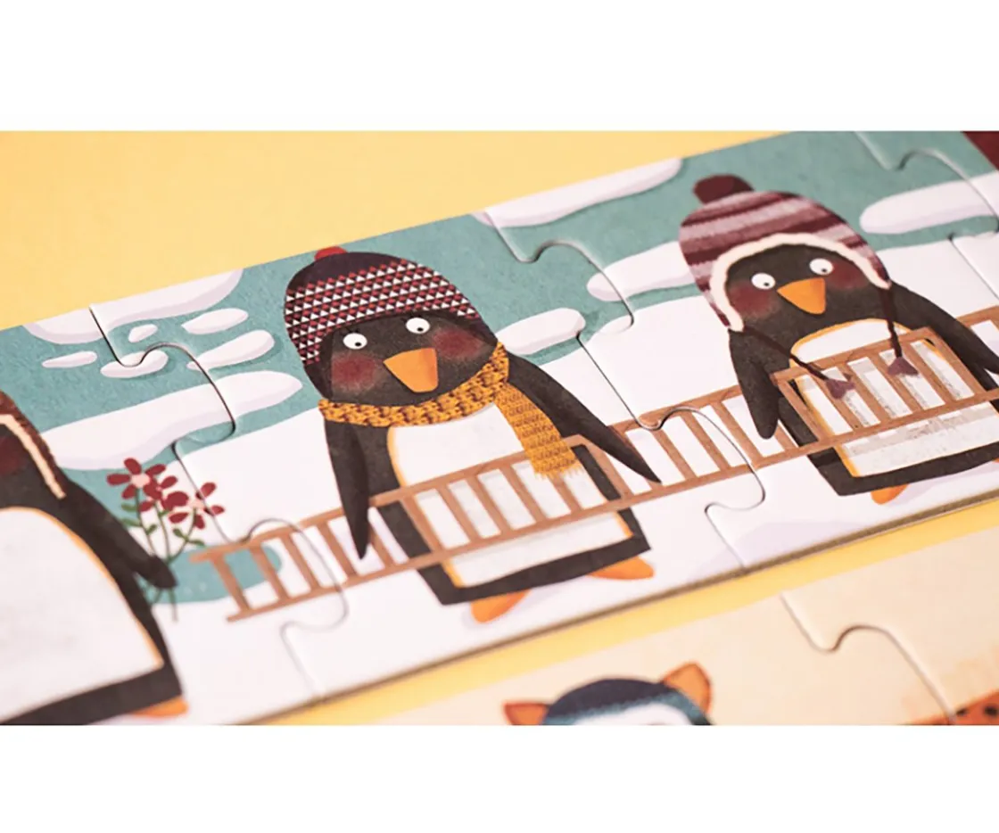 Niños Londji Puzzle 10 pingüinos
