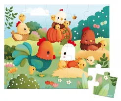 Niños Janod Puzzle Bienvenidos al Corral 20 Piezas