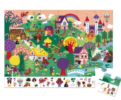 Niños Janod Puzzle de Observación Los Cuentos 24 Piezas