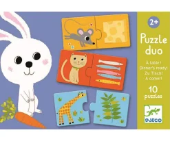 Niños Djeco Puzzle Dúo A Comer