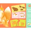 Niños Djeco Puzzle Dúo Baby Animals