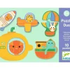 Niños Djeco Puzzle Duo Vehiculos