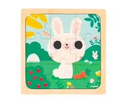 Niños Janod Puzzle El Conejo Blanco