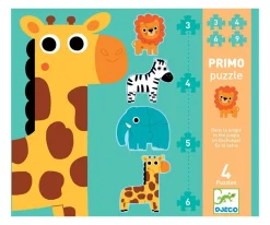 Niños Djeco Puzzle Evolutivo En la Selva
