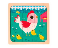 Niños Janod Puzzle Gallina Henriette