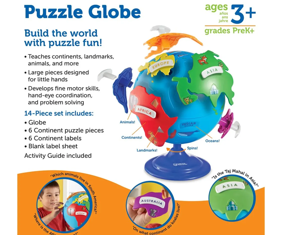 Niños Learning Resources Puzzle Globo Terráqueo