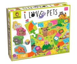 Niños Ludattica Puzzle I Love Pets