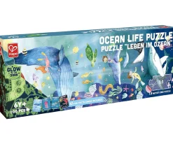 Niños Hape Puzzle Océano Fluorescente