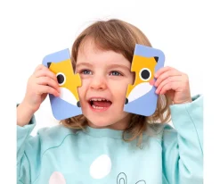 Niños Banana Panda Puzzle On the Go Halves Faces