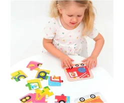 Niños Banana Panda Puzzle On the Go Vehicles