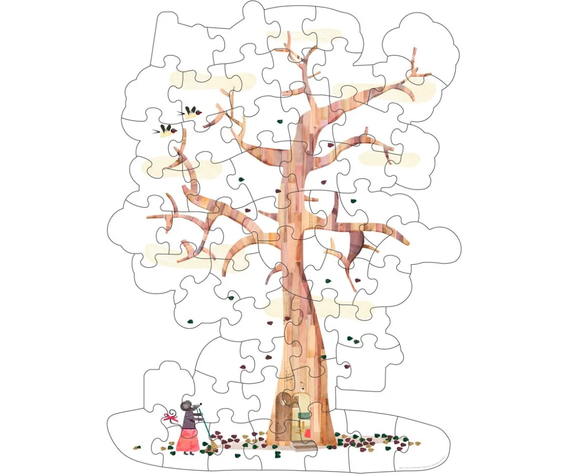 Niños Londji Puzzle Reversible My Tree Puzzle