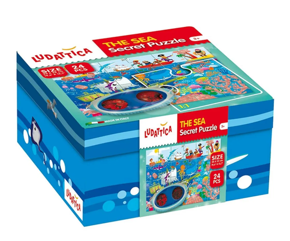 Niños Ludattica Puzzle Secreto el Mar