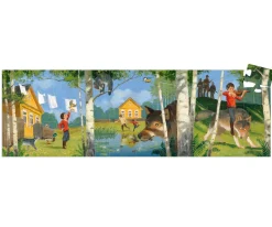 Niños Djeco Puzzle Silueta Pedro y El Lobo