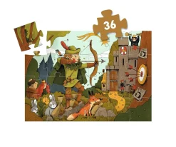 Djeco Puzzle Silueta Robin Hood^Niños Puzzles Para Niños