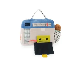 Niños Moulin Roty Radio Cassette Musical Puce & Pilou