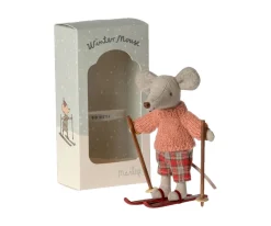 Niños Maileg Ratón de Invierno con Set de Esquí Hermana Mayor