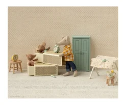 Maileg Ratoncito Bebé Dormido/Despierto en Caja de Cerillas Rosa Flowers^Niños Peluches