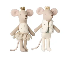 Niños Maileg Ratones Gemelos Reales en Caja de Cerillas