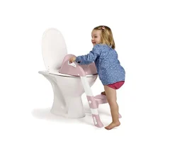 Thermobaby Reductor Baño con Escalón Kiddyloo Rosa Empolvado^Niños Orinales Bebé