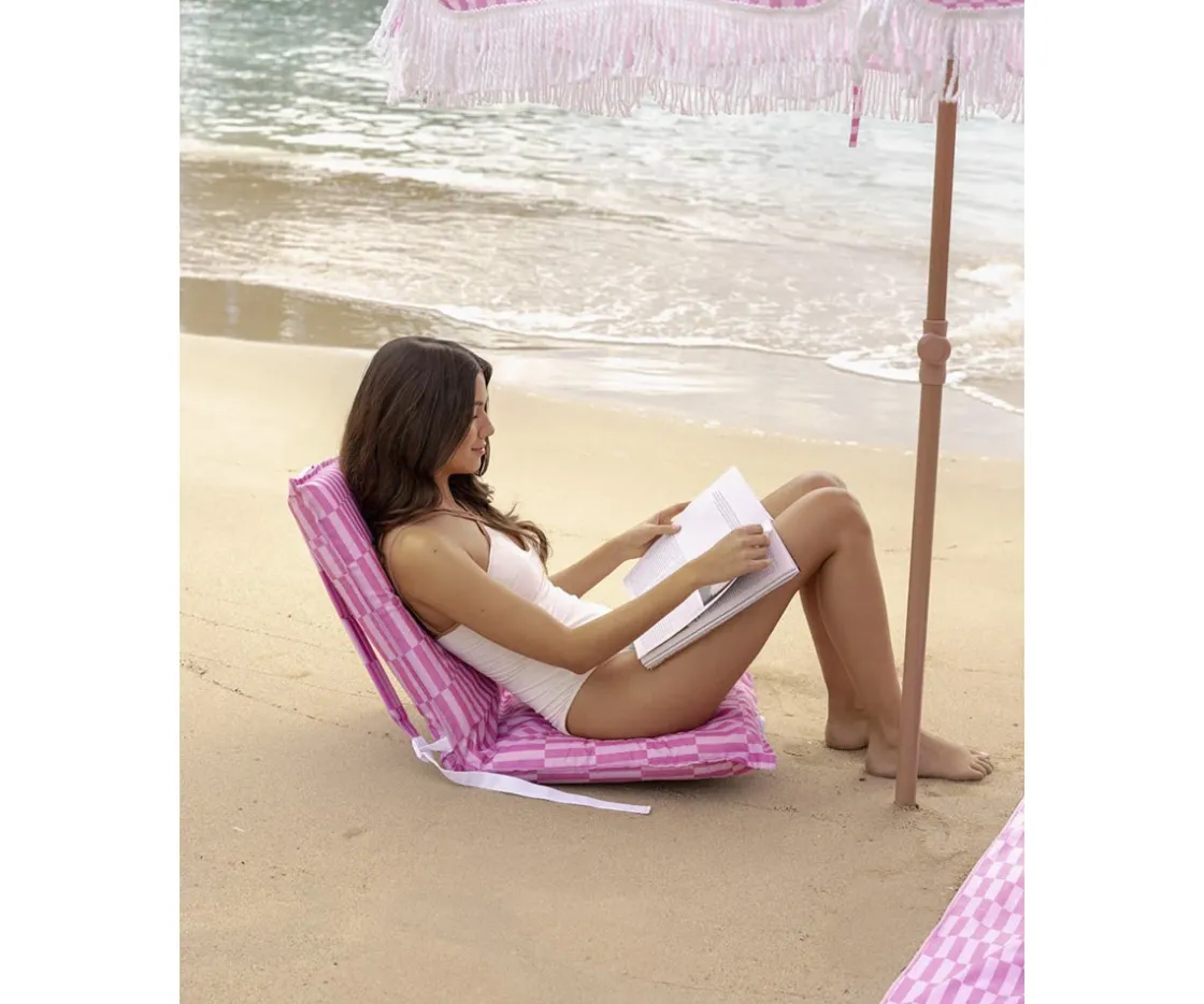 Flamingueo Respaldo Plegable Playa Rosa Blake^Niños Flotadores Niños