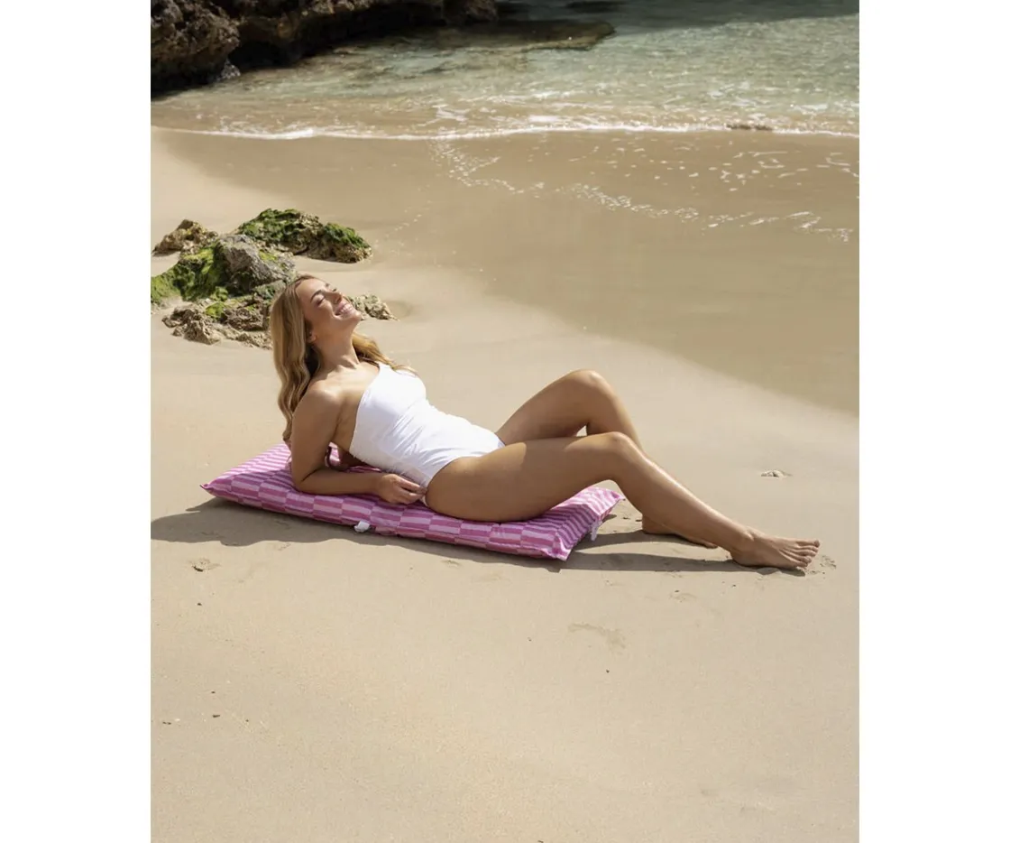 Flamingueo Respaldo Plegable Playa Rosa Blake^Niños Flotadores Niños