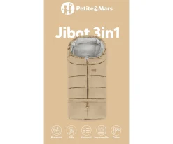 Petite&Mars Saco Carro Bebé 3 en 1 Jibot Quiet Grey^Niños Sacos Carro Bebé