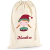 Tutete Saco Grande Personalizado para Regalos Elfa^ Sacos Navidad Personalizados