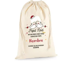 Tutete Saco Grande Personalizado para Regalos Papá Noel 2021^ Sacos Navidad Personalizados