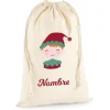 Tutete Saco Grande Personalizado para Regalos Elfo^ Sacos Navidad Personalizados