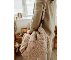 Niños Play & Go Saco Organic Noomad SOFT Reversible Stripes Brown