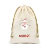 Tutete Saco Pequeño NOMBRE Personalizado Snowman^ Sacos Navidad Personalizados