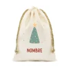 Tutete Saco Pequeño NOMBRE Personalizado Christmas Tree^ Sacos Navidad Personalizados