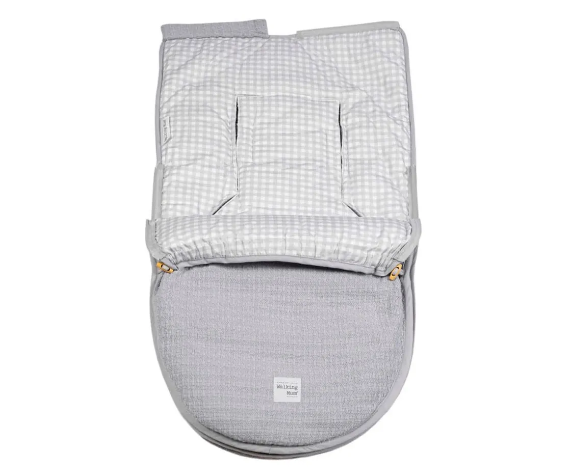 Walking Mum Saco Portabebé 2 en 1 I Love Vichy Grey^Niños Sacos Carro Bebé