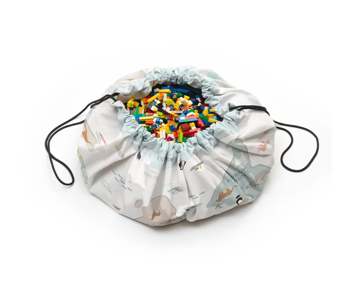 Niños Play & Go Saco Reversible Noomad Worldmap Colour