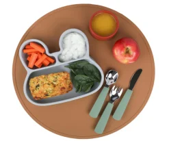 We Might Be Tiny Salvamanteles Silicona Round Marrón^ Salvamanteles Infantiles