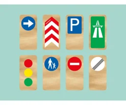 Niños Way To Play Señales de Tráfico de Madera