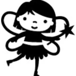 Sellos Tutete Sello Personalizado Hada + Cinta Blanca para Ropa Oscura^ Colecciones Vuelta Al Cole