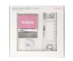 Sellos Tutete Sello Personalizado Triceratops + Cinta Blanca para Ropa Oscura^ Colecciones Vuelta Al Cole