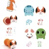 Niños Djeco Sellos Animales de Jardín