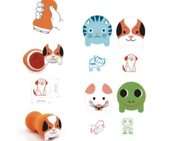 Niños Djeco Sellos Animales de Jardín