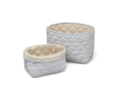 Cam Cam Set 2 Cestas Almacenamiento Classic Stripes Blue Praline^ Organizadores