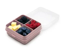 Melii Set 4 Compartimentos Snackle Box Petite Rosa^ Fiambreras Infantiles